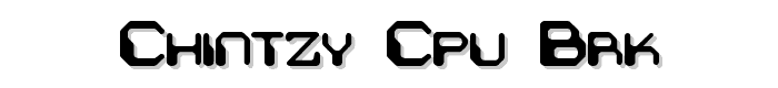 Chintzy CPU BRK font